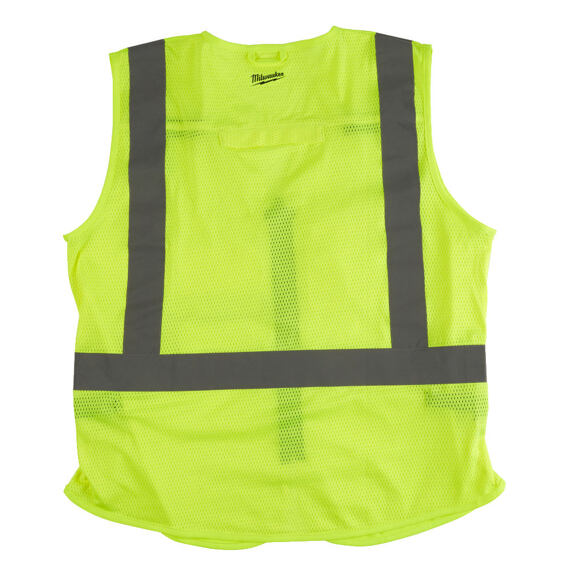 MILWAUKEE 4932471890 vesta výstražná vel. L/XL, ŽLUTÁ, vysoká viditelnost, zip, kapsy