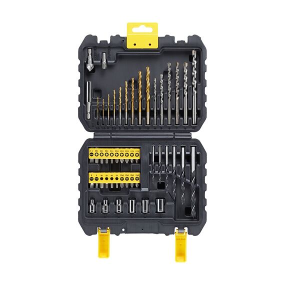 STANLEY STA88546 sada vrtáků kov/dřevo/zdivo, bity, hlavice