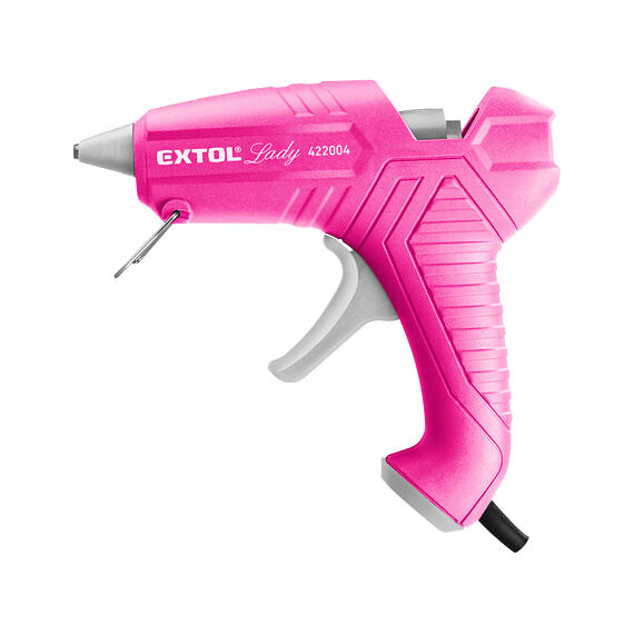 EXTOL Lady pistole tavná lepící, 11mm, 40W, RŮŽOVÁ, 422004