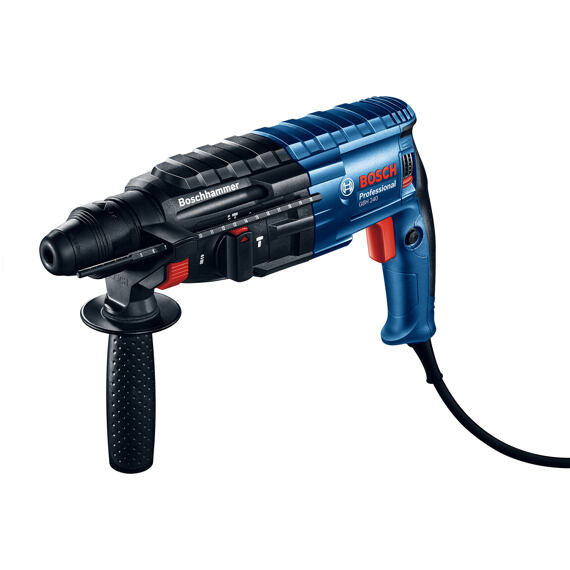 BOSCH GBH 240 kombinované kladivo SDS+, 790W, 2,7J + sada SDS+ vrtáky a sekáč 0611272102