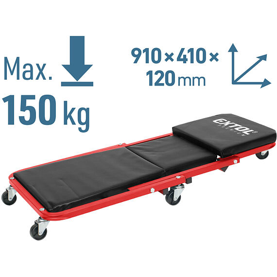 EXTOL Premium lehátko montážní polohovatelné, stolička/lehátko, nosnost 150kg/120kg, 8863302