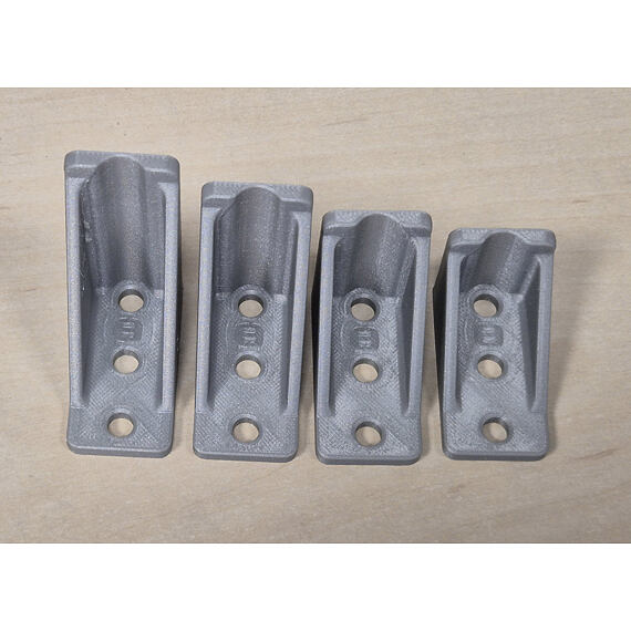 3D Tisk podpěra pro 19" rack, délka 50mm, výška 1U, 1ks