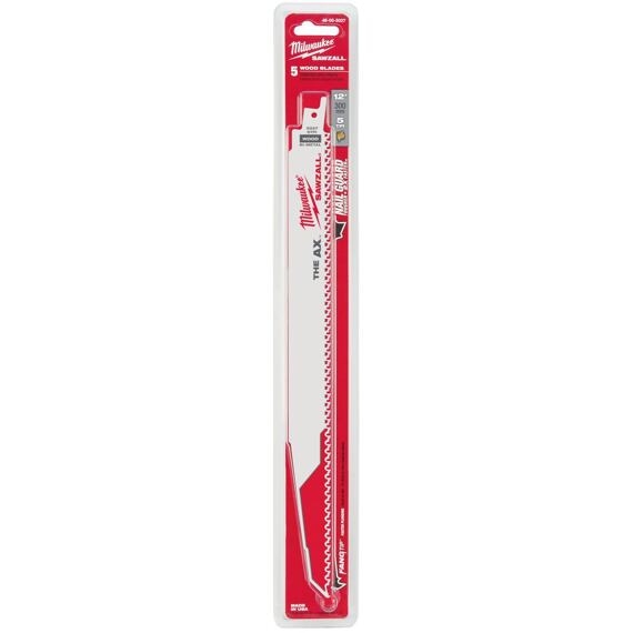 MILWAUKEE 48005027 pílky do chvostovky, The AX 300*5/8 TPi, drevo, drevo s klincami, plasty 5ks