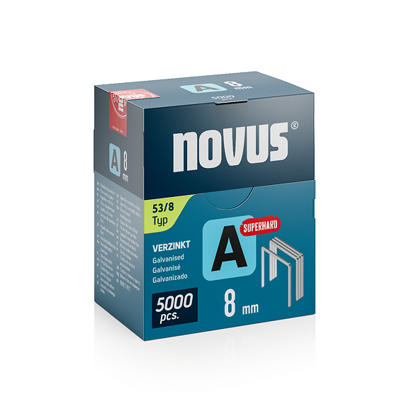 NOVUS sponky A53, 8mm, 5000ks