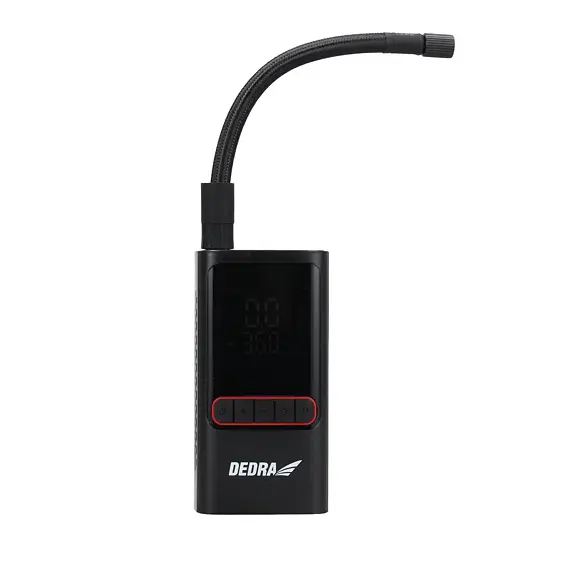 DEDRA DEPP011 aku kompresor 10,3bar, kapacita 2*2000mAh, 25l/min., sada konektorů