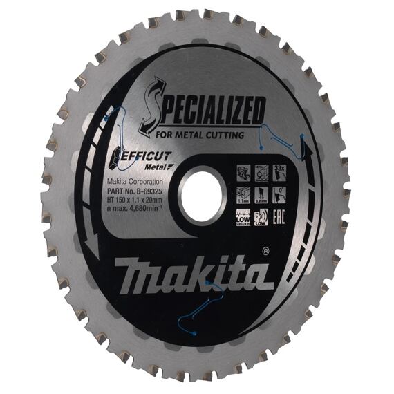 MAKITA B-69325 kotouč pilový ocel Efficut 150x1.1x20mm 33Z (old= B-69288)