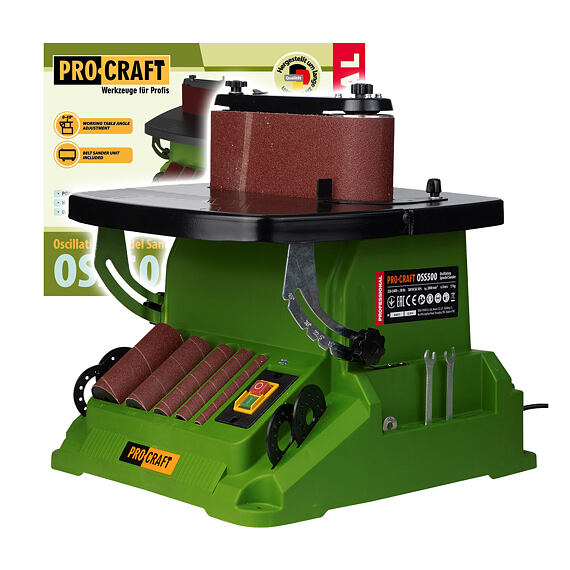 PROCRAFT OSS500 vřetenová a pásová oscilační bruska 450W