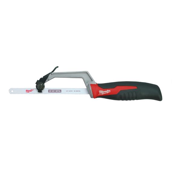 MILWAUKEE 4932400041 kompaktní pilka na kov, nastavitelná délka listů, výměna bez nástrojů