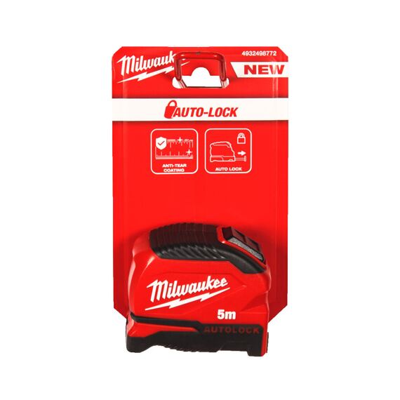MILWAUKEE 4932498772 svinovací metr 5m-25, Autolock gen. 2, 25mm šířka, nárazuvzdorný
