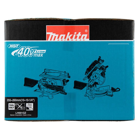 MAKITA LH001GZ aku stolní a pokosová pila s AWS 260mm Li-ion XGT 40V, (2100W), bez baterie