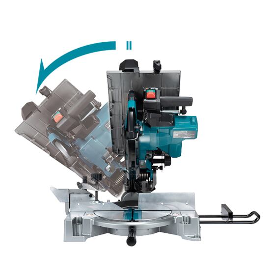 MAKITA LH001GZ aku stolní a pokosová pila s AWS 260mm Li-ion XGT 40V, (2100W), bez baterie