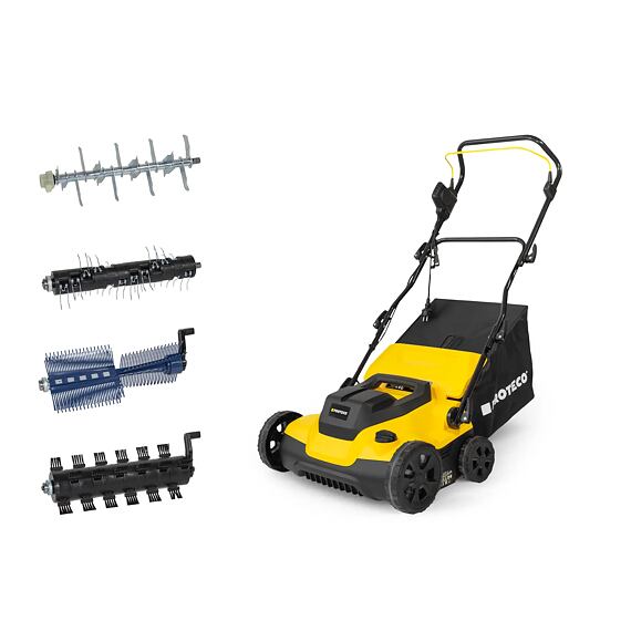 PROTECO vertikutátor 230V, 1600W, PREMIUM 4v1, záběr 380mm, koš 50l, 51.06-VE-380-PR