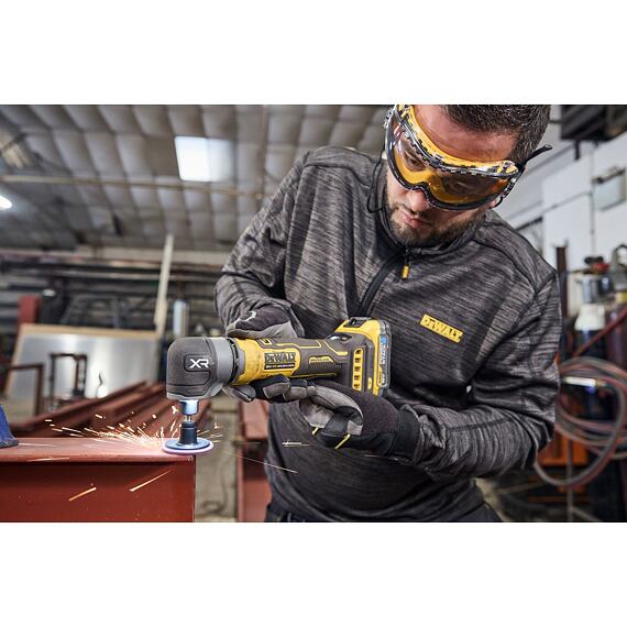 DeWalt DCG421N pravoúhlá bezuhlíková bruska 18V XR, bez baterie, regulace 10000-24500 ot/min
