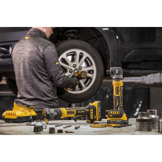 DeWalt DCG430N aku přímá řezačka 18V XR, pro kotouče 76mm, bezuhlíkový motor, bez baterie