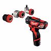 MILWAUKEE M12 BDDXKIT-202C aku skrutkovač s výmennými nástavcami 12V/2Ah