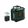 BOSCH UniversalLevel 360 PREMIUM křížový laser, zelený paprsek, dosah 24m, stativ TT150, držák MM3