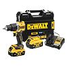 DeWalt DCD100YP2T aku příklepová vrtačka 18V/2*5Ah, 68Nm, 0-450/1650 ot./min., kufr