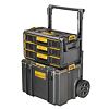 DeWalt DWST08330-1 zásuvkový kufrík ToughSystom 2.0, 3 zásuvky, guličkové ložiská vo výsuvoch