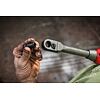 MILWAUKEE M12 FPTR-0 aku rázová průchozí ráčna 12V, dlouhý krk, adaptéry, bez baterie