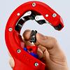 KNIPEX DPT50 řezák plastových trubek pr.35-50mm, síla stěny 2,5-3,5mm, čistý řez bez otřepů 902302BK