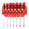 MILWAUKEE 4932498690 sada T-TORX klíčů T9-T40, 7-dílná, ComfortGrip, PH držák