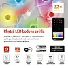 EMOS GoSmart LED bodové svítidlo - řetěz 255 cm, 12 dílů, 7 W, RGBIC+CCT, stmívatelné, WiFi, ZIW15CR