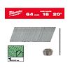 MILWAUKEE 4932492586 Hřebíky 16G 20 64mm G SC1 - 2000ks