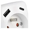 EMOS zásuvka rozbočovací 1*, 1*USB-A+1*USB-C, P0074