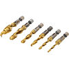 TOYA sada vrtáků se závitníkem M3-M10 HSS, 6ks, stopka 1/4" HEX