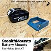 StealthMounts držiak na uloženie akumulátorov MAKITA 18V, modrý, 1ks