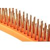 NEO kartáč drátěný ruční 4*16, rukojeť nylon, MOSAZ, 39-030