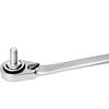EXTOL Premium klíč ráčnový tvarovaný, sada 11ks vložek 8-19mm, CrV, 8816101