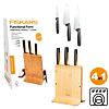 FISKARS 1057553 set nožů 3ks, Functional Form v dřevěném bloku