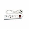 kabel 230V prodlužovací 3m, 4 zásuvky, vypínač P1413