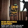 DeWalt DCLE34035D1 laser samonivelační 18V/2Ah XR, zelený, 3*360°, dálkové ovládání, TSTAK