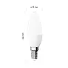 EMOS LED žárovka CLS Candle 4,2W E14 neutrální bílá 470lm ZQ3E23