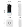 EMOS GoSmart Domovní bezdrátový bateriový videozvonek IP-15S s WiFi, H4032