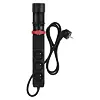 EMOS prodlužovací kabel 1,5m, 3 zásuvky, vypínač, uchycení na stůl, USB, černý, PVC, 1,5mm2 P1311PD