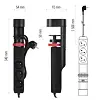EMOS prodlužovací kabel 1,5m, 3 zásuvky, vypínač, uchycení na stůl, USB, černý, PVC, 1,5mm2 P1311PD