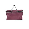 košík nákupní skládací TERMO 46*27*23 cm, Al + polyester, červený, 883005