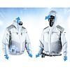 MAKITA DFJ401ZL bunda s kapucňou a ventilátorom 14,4/18V, Li-ion, L