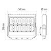 EMOS LED reflektor PROFI PLUS 100W, 12000lm, ZS2450