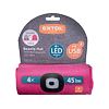 EXTOL Light čepice s čelovkou 4*45lm, nabíjecí, USB, světle šedá, univerzální velikost 43197