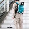 MAKITA DVC261ZX11 aku chrbtový vysávač 2*18V, bezuhlíkový motor, 11 kPa, 2l nádoba, bez batérie