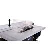 FERM stolní pila 230V, 800W, výška řezu 43mm, kotouč 200*2,4*16mm, naklopení 45°, TSM1036