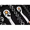 NEO TOOLS gola sada 1/2"+3/8"+1/4" + očkoploché klíče, 219ks, 10-076