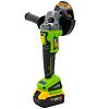 PROCRAFT PWA216 aku bezuhlíková úhlová bruska 20V/2*4Ah, 125mm, 0-3200/8000 ot./min., kufr