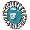 MAKITA D-77540 kotoučový kartáč 125mm, M14, z nerezového drátu, splétaný drát 0,5mm