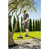 DEDRA aku strunová sekačka 18V, 30cm, teleskopická rukojeť, nastavitelná hlava, bez baterie DED6991