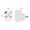 EMOS zásuvka rozbočovací 1*, 1*USB-A+1*USB-C, P0074